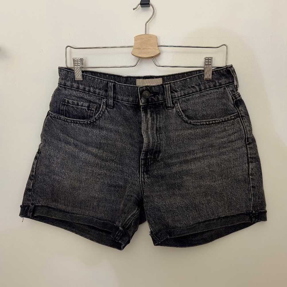 Everlane Denim Shorts Washed Black Size 28